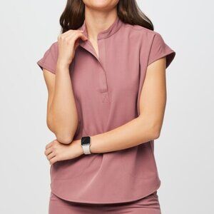 Figs Women's Short Sleeve Top - Mauve